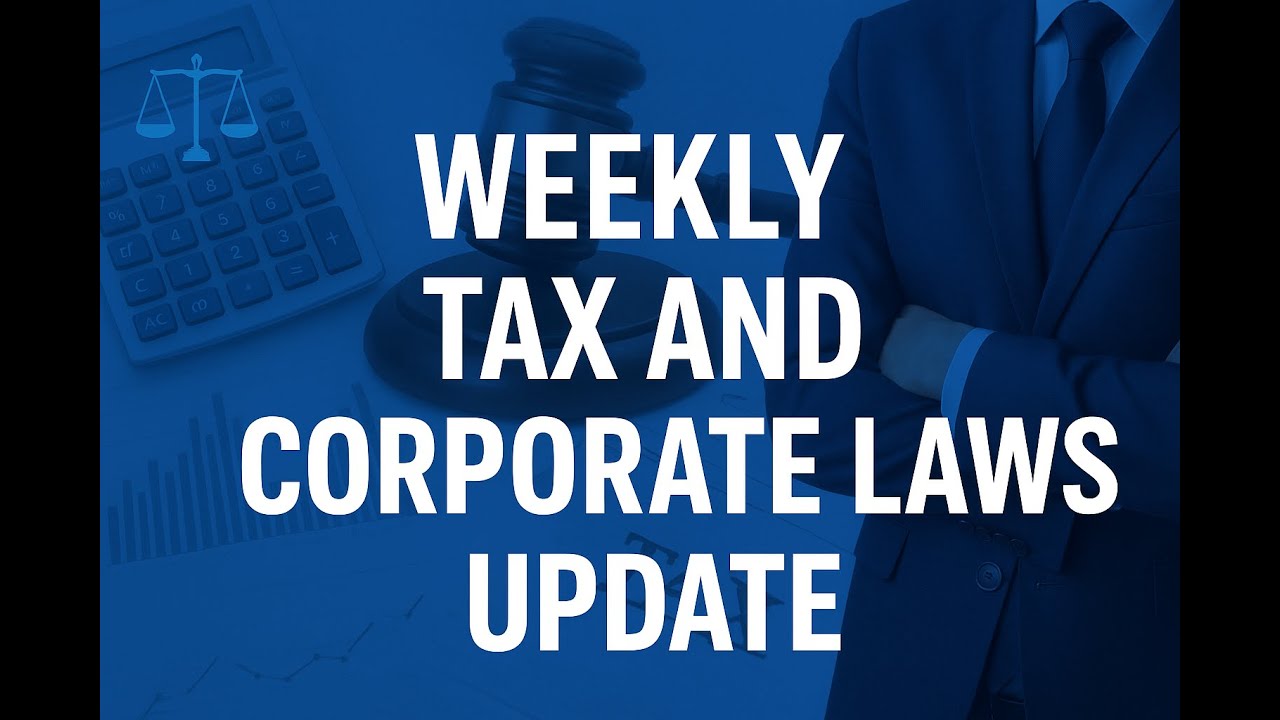 GST, Income Tax & SEBI Updates | Latest Weekly Regulatory News
