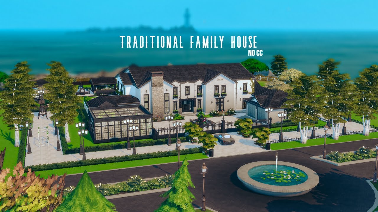 TRADITIONAL FAMILY HOUSE | NO CC | The Sims 4 Stop Motion