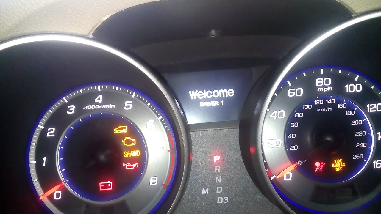 Acura MDX service reset сброс сервиса