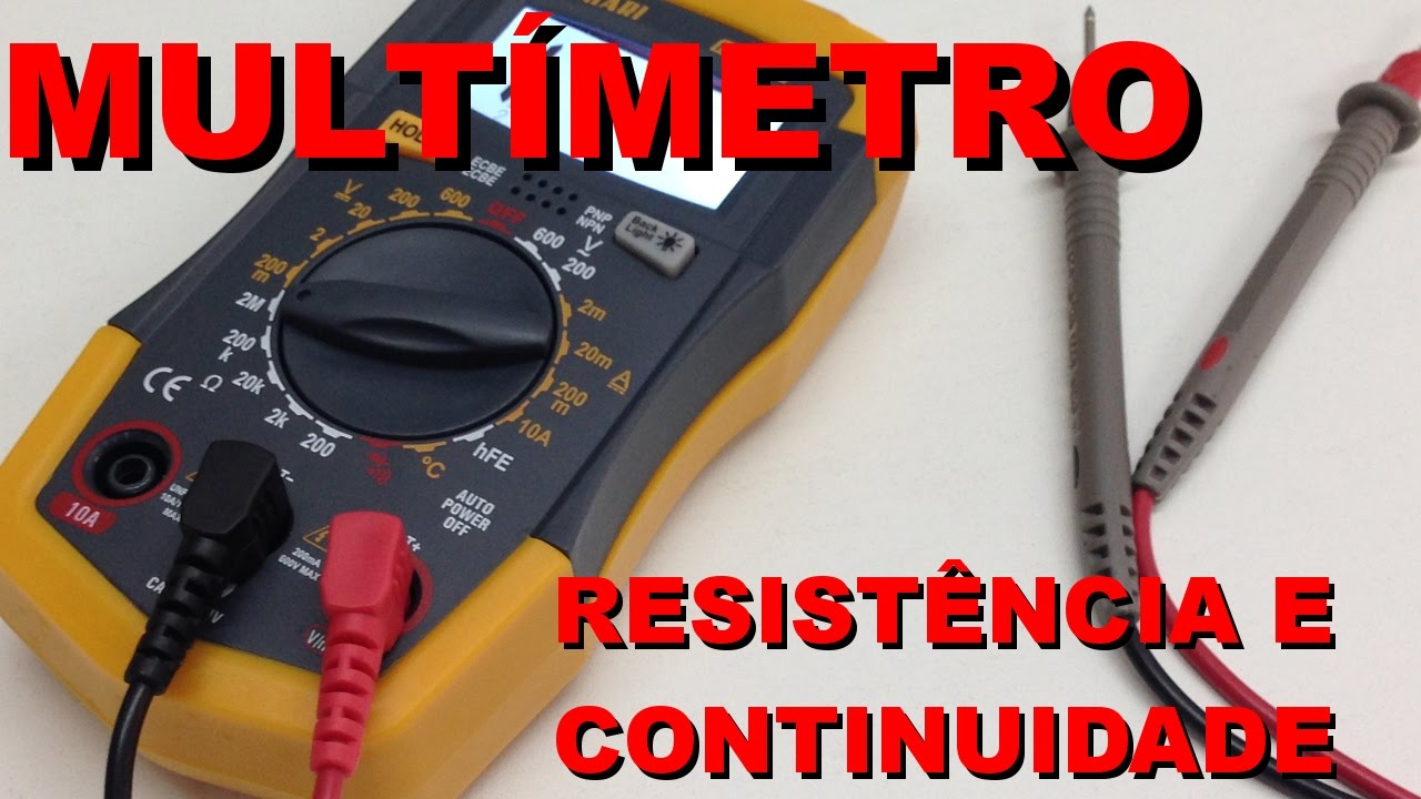 PRIMEIROS PASSOS COM MULTÍMETRO: MEDINDO RESISTORES E CONTINUIDADE | Conheça Eletrônica! #013