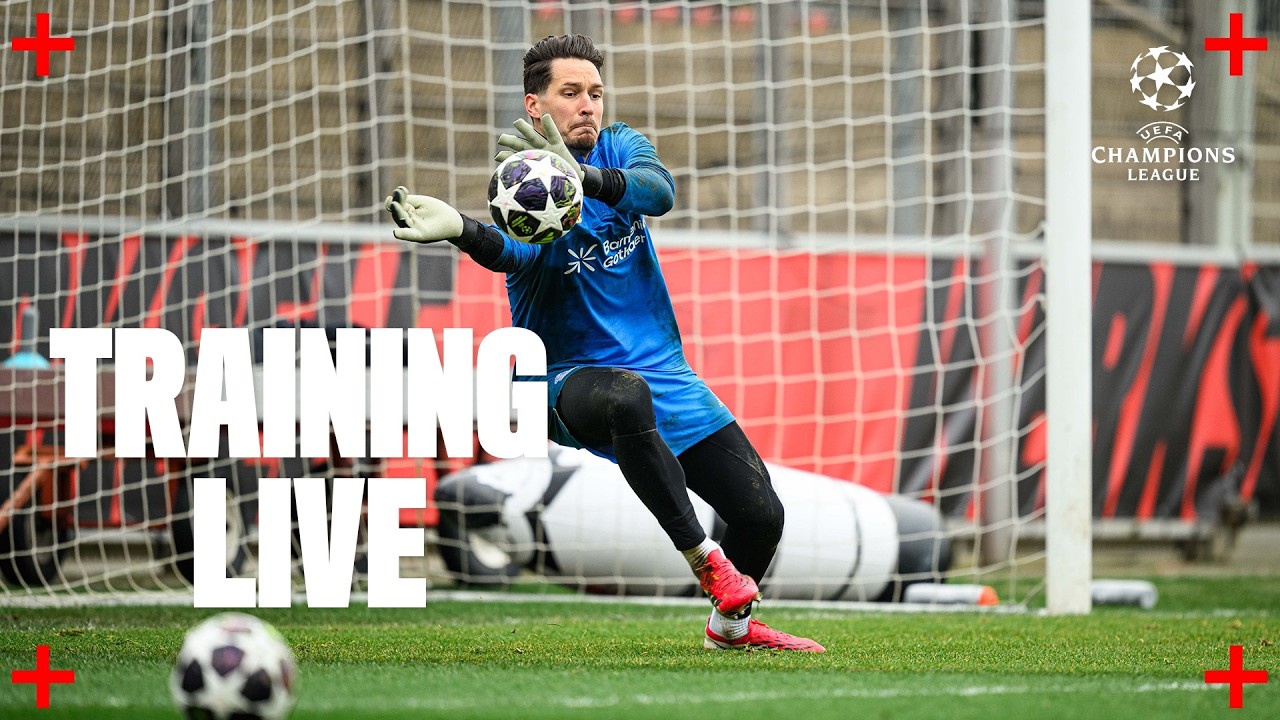 Abschlusstraining vor Bayer 04 Leverkusen 🆚 FC Arsenal | UCL Achtelfinale Hinspiel