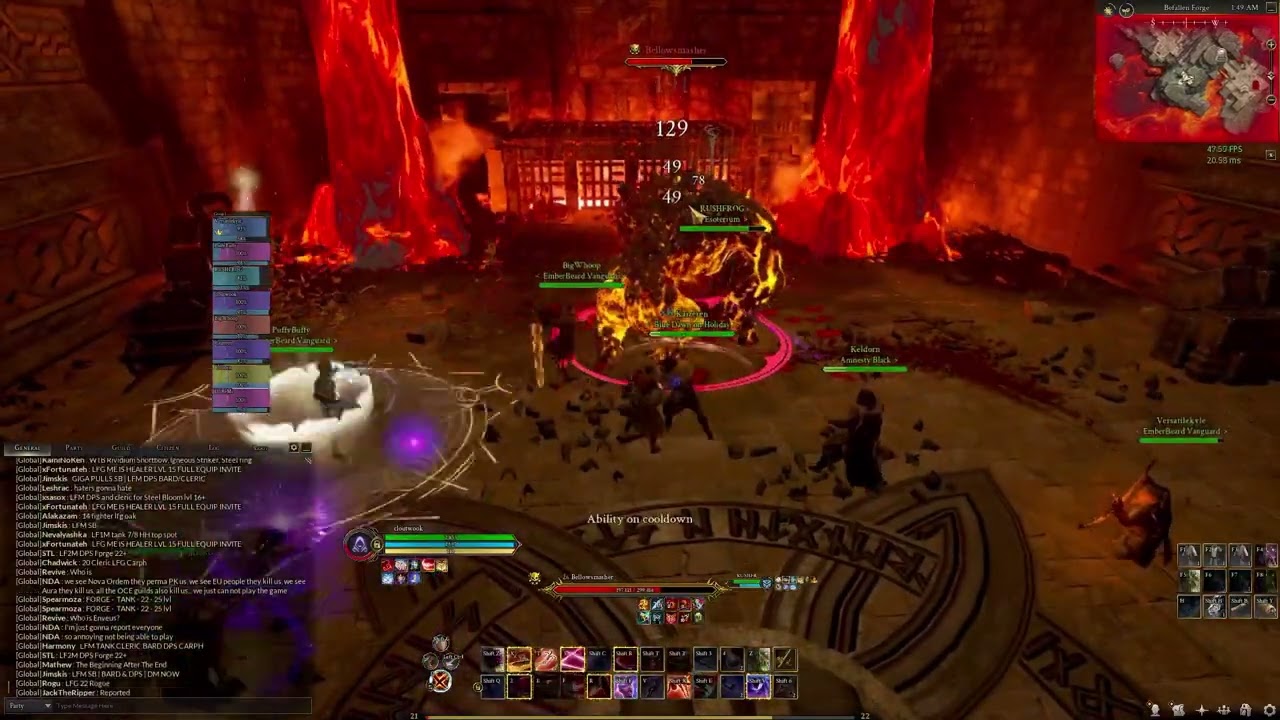 Befallen Forge Bellowsmasher Takedown Ashes of Creation Alpha 2