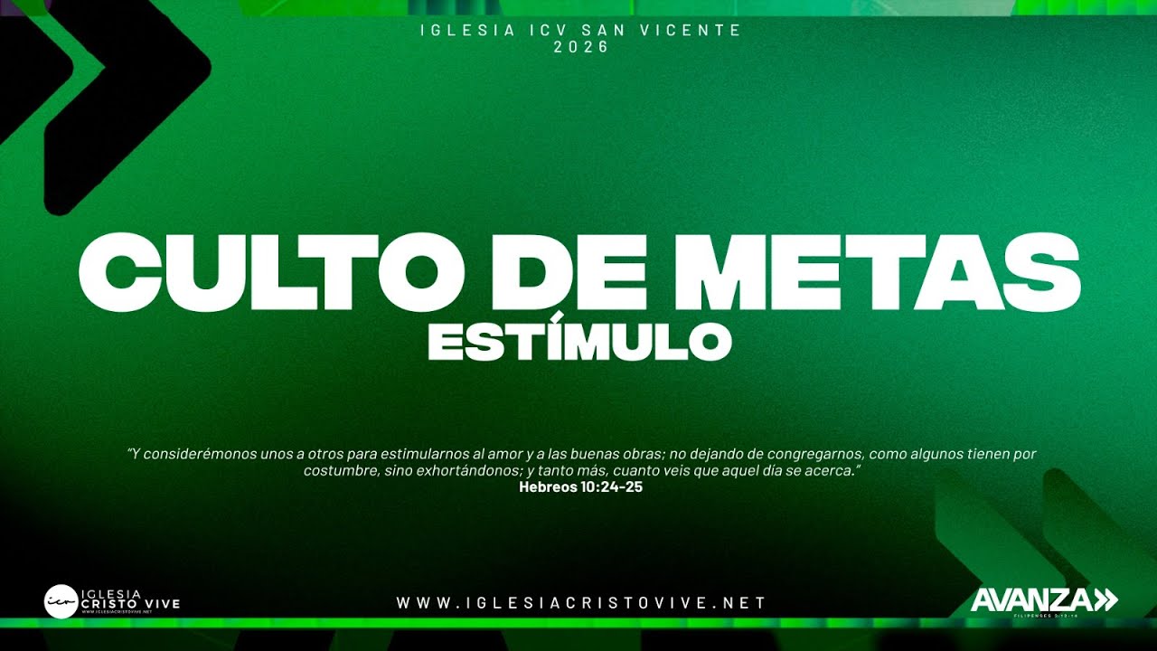 CULTO DE METAS - ESTÍMULO   | Pr  José Ángel Padilla |  Domingo 11  de Enero 2026