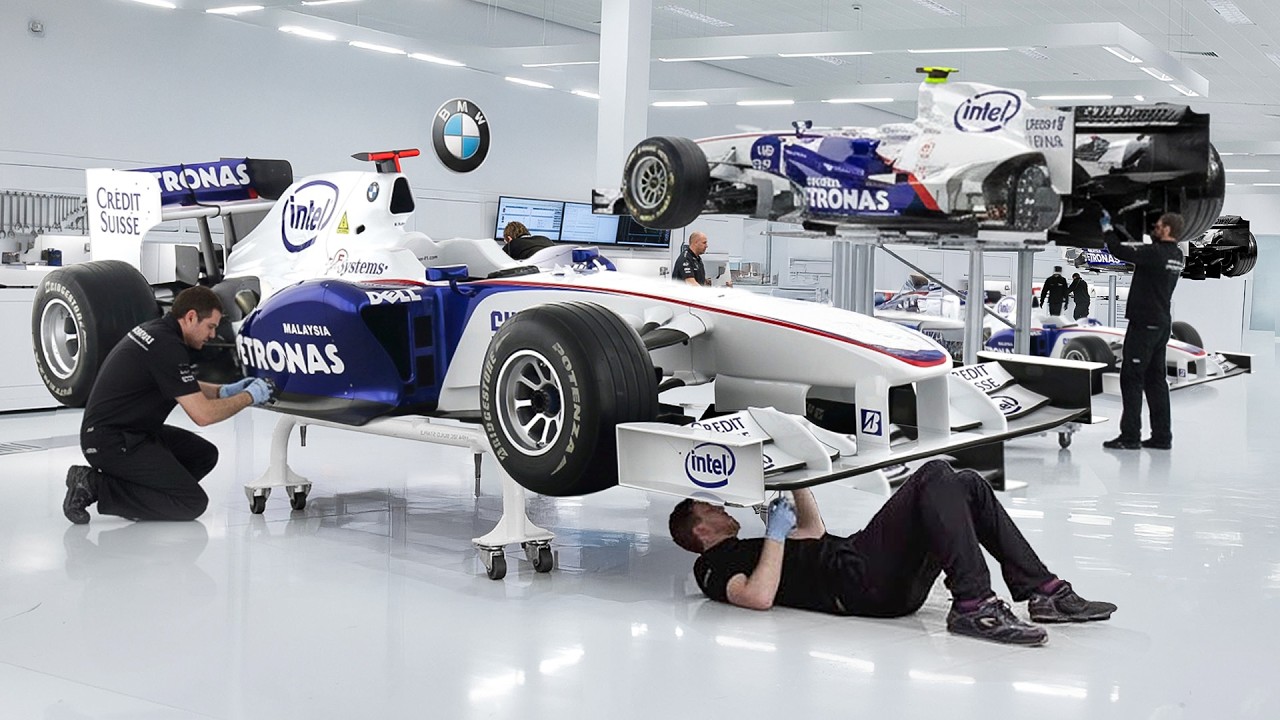 How BMW Built Its Powerful Formula 1 Cars Inside Surgical-Clean Factories