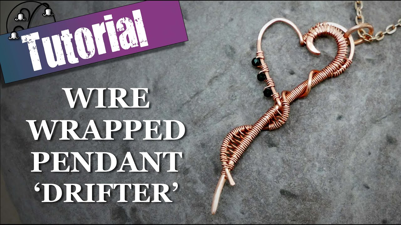 Wire wrapped Pendant -Tangled Heart