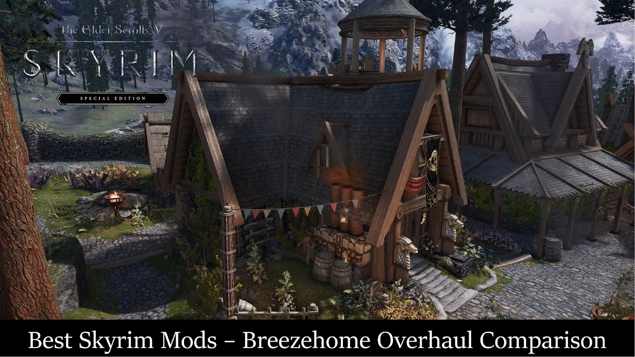 Best Skyrim Mods - Breezehome Overhaul Comparison