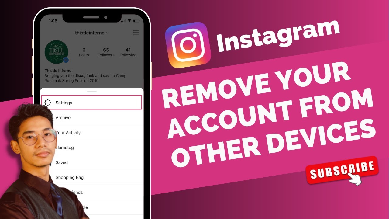 Как удалить свой аккаунт Instagram с другого устройства