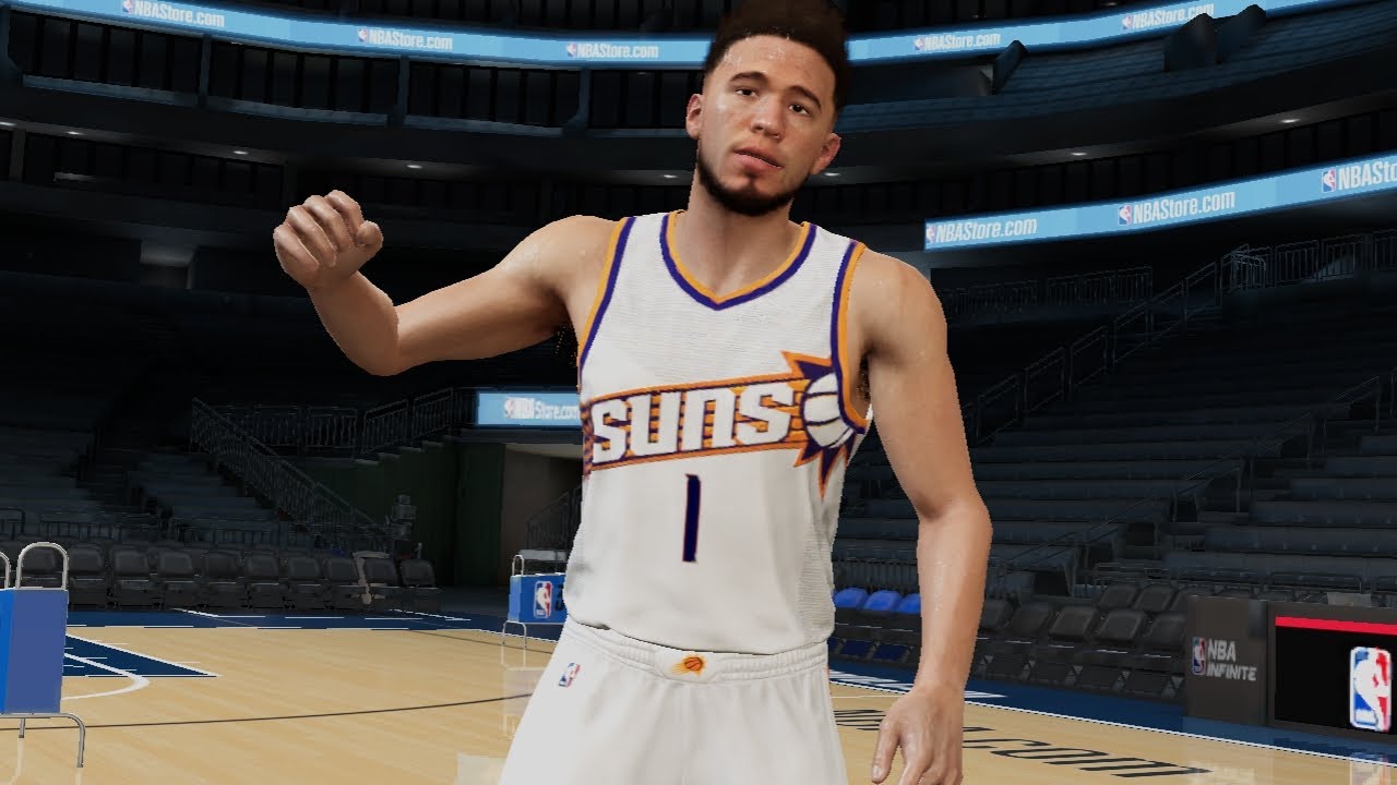 Playing devin booker in nba infinite