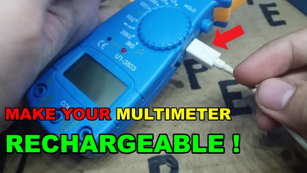 How to Make Your Multimeter RECHARGEABLE || hacking a multimeter