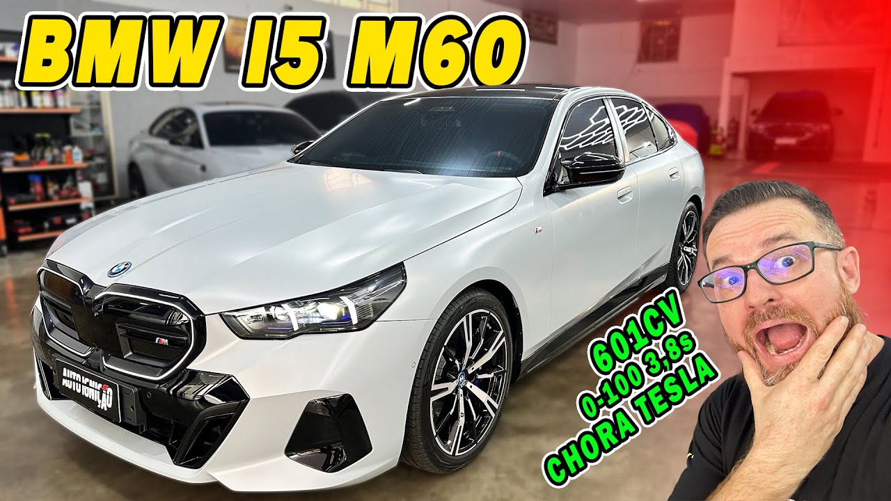 NOVO BMW I5 M60 - Versão Tudo Que Dá Com 601CV e 0-100 3,8s!