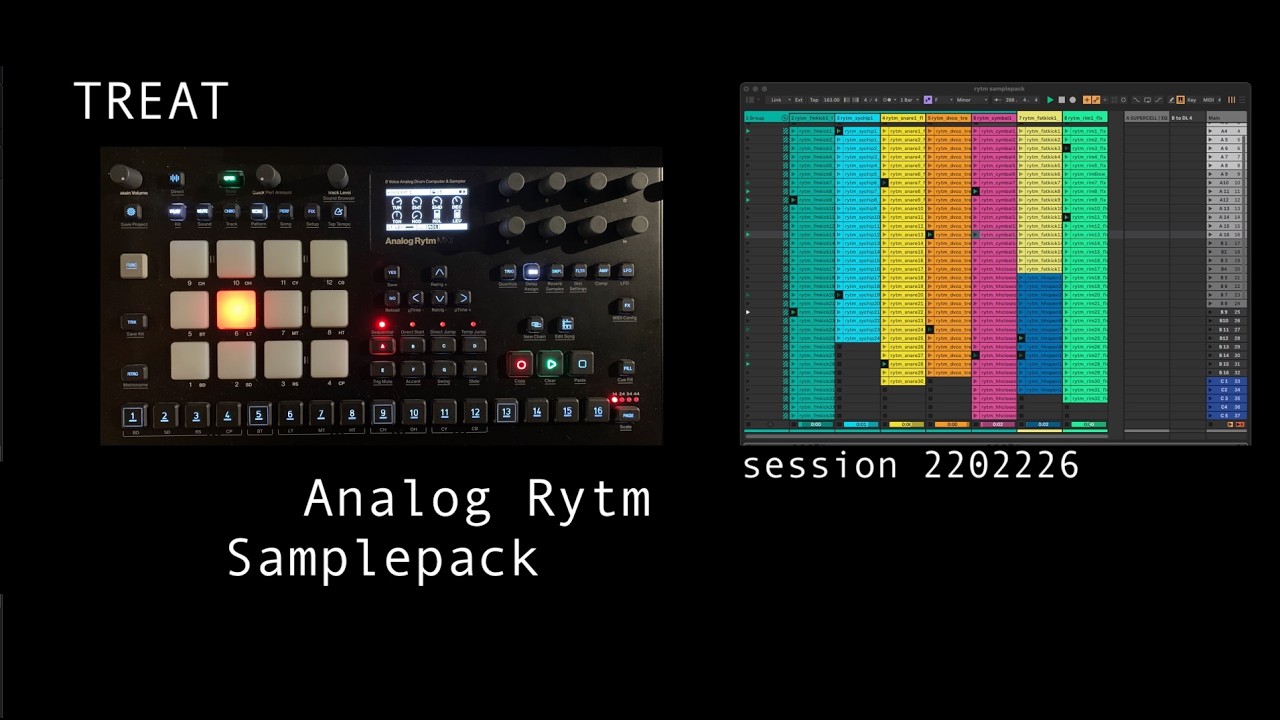 Treat x Analog Rytm Samplepack in Ableton