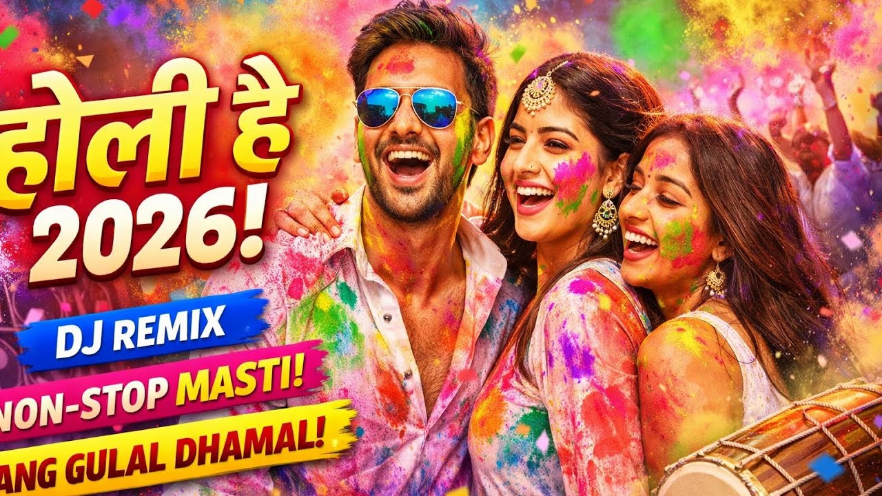 होली है 2026 🔥 | New Holi Song 2026 | रंगों की मस्ती | DJ Holi Song Hindi #Hindi Viral Video Song 