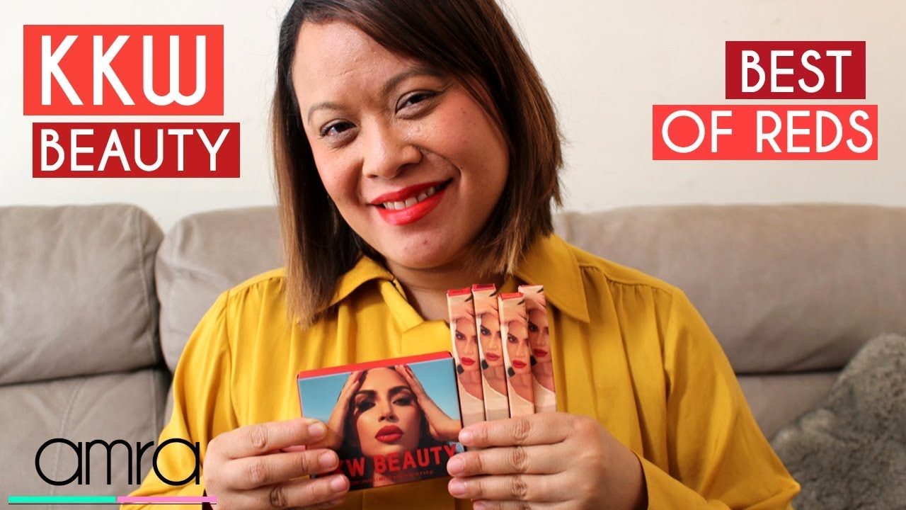 KKW BEAUTY I Best of Reds lipsticks - REVIEW AND Makeup try on