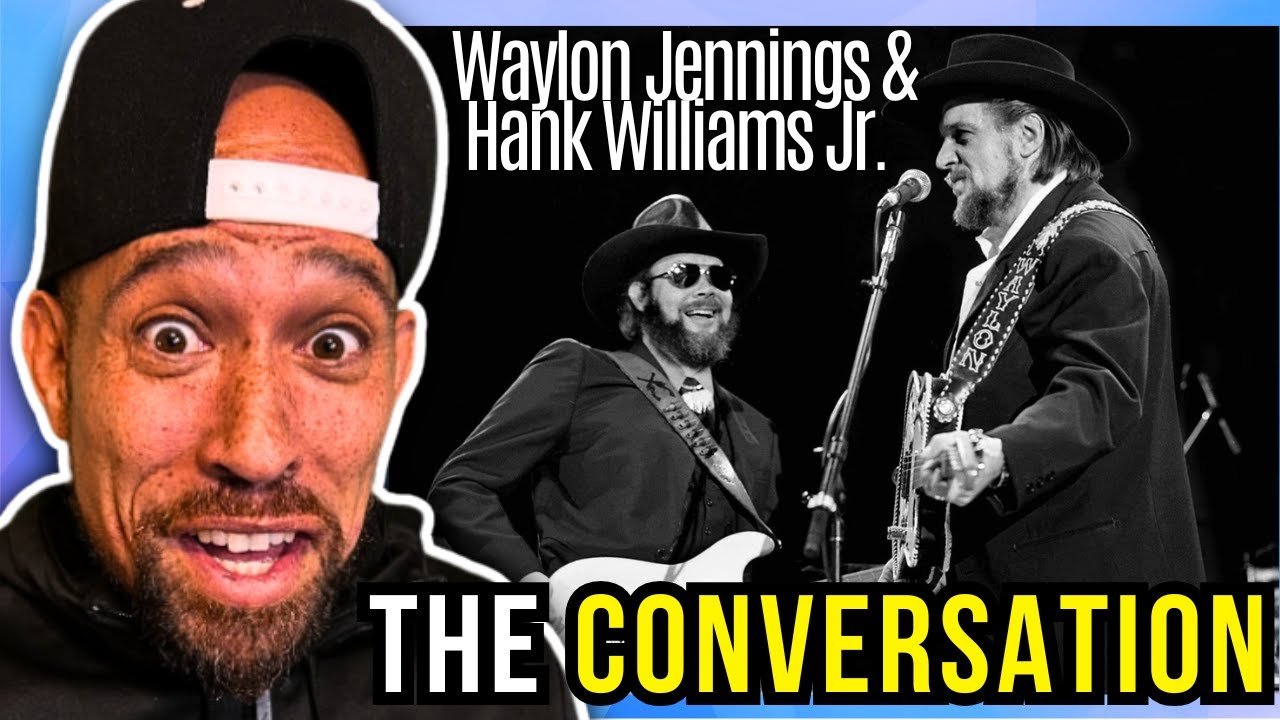 Rapper FIRST time REACTION to Waylon Jennings With Hank Willaims Jr. - The Conversation! Whoa...