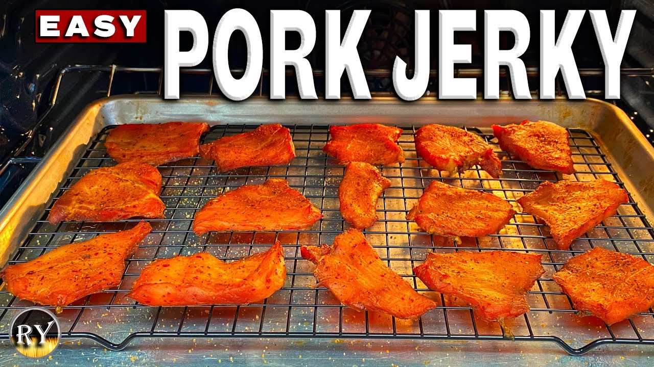 Easy PORK JERKY Made In The Oven - How To Make Pork Jerky