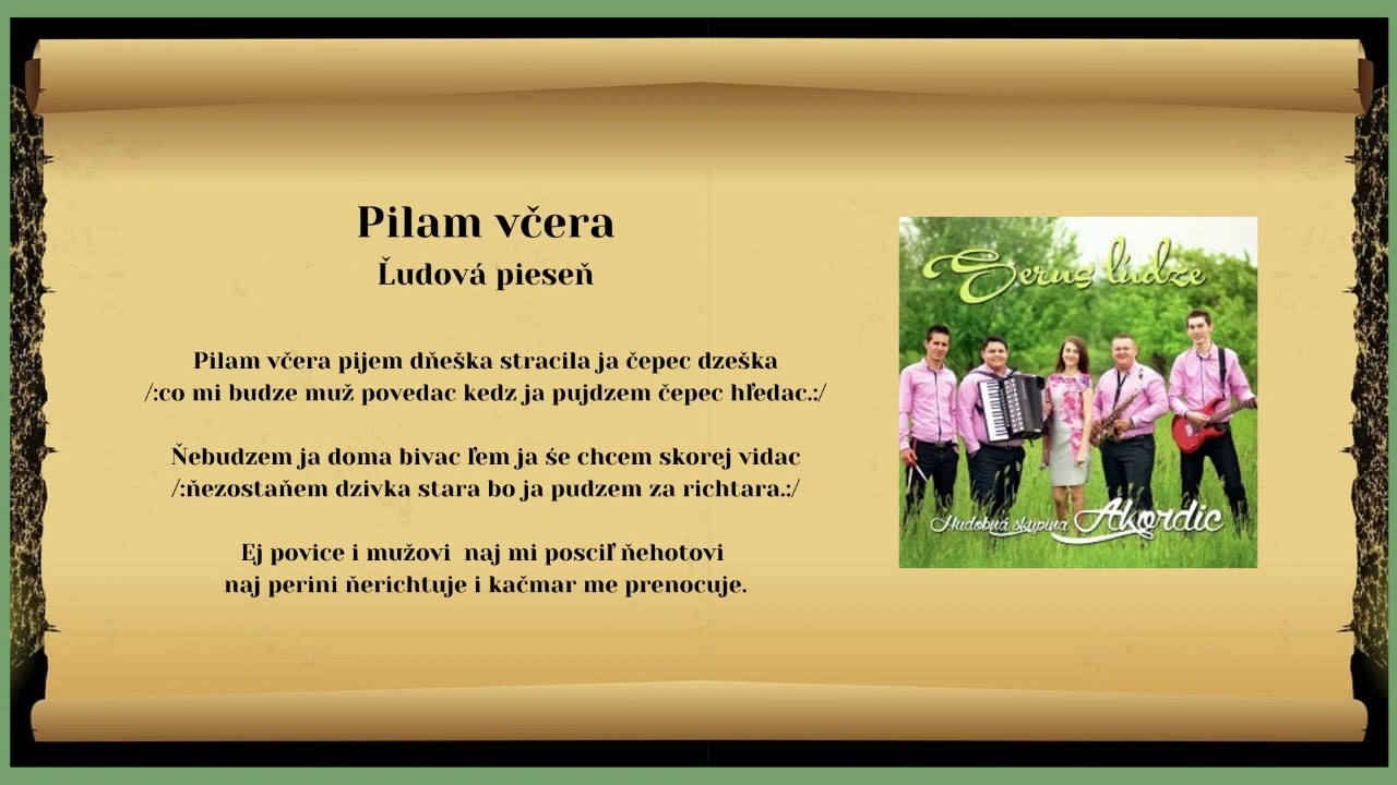 AKORDIC, Pilam včera, Javornik javornik, ľudové, Videorohaľ
