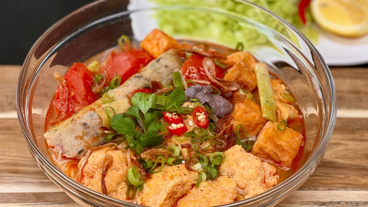 BÚN RIÊU CẤP TỐC không cần cua hay hộp gia vị riêu cua - Cách nấu cực kỳ đơn giản - Mai Khôi.