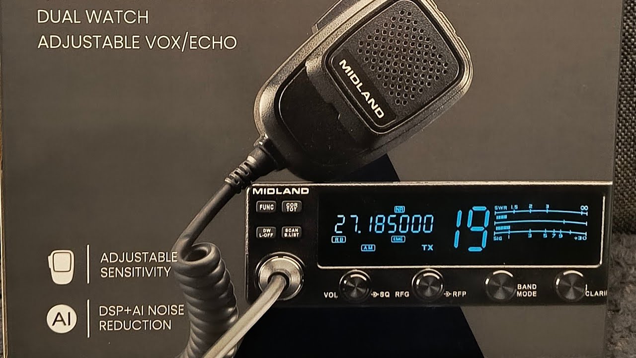 Midland 8001 Pro czy taki pro? Radio na 11 m amatorska recenzja, test modulacji,opis funkcji :)