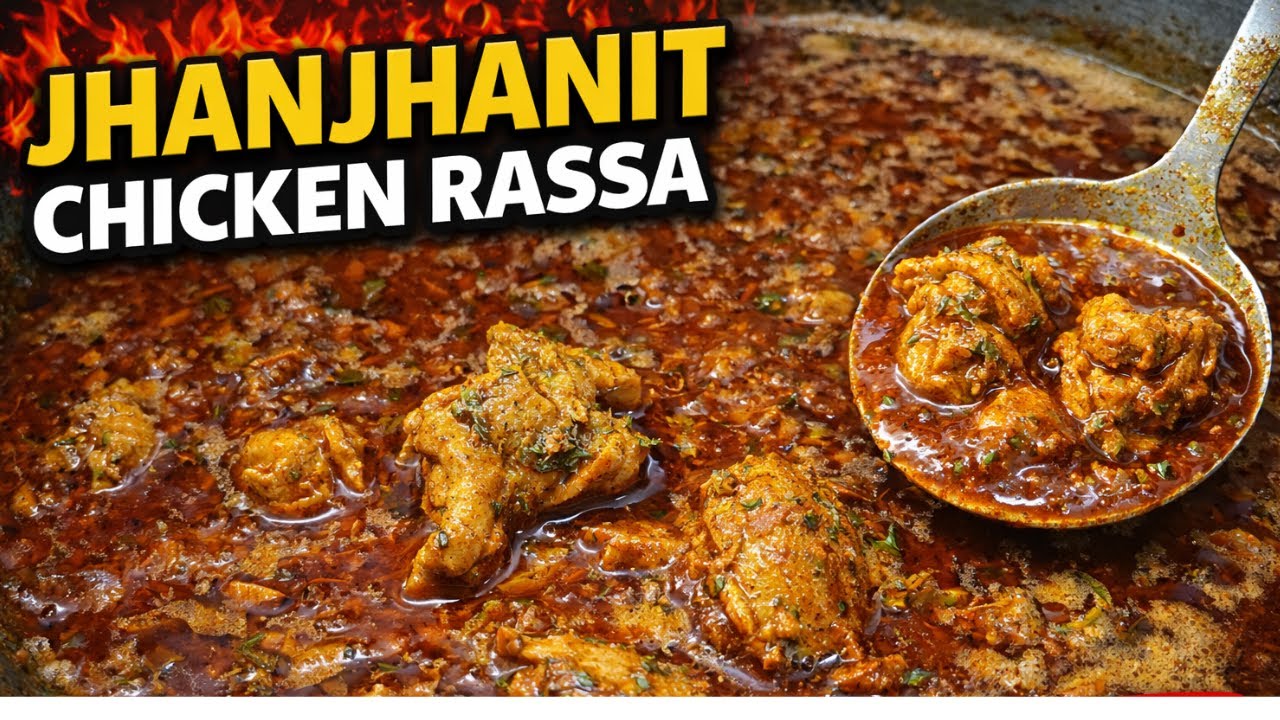 Spicy Jhanjhanit Chicken Rassa | Kolhapuri Style Chicken Curry Recipe