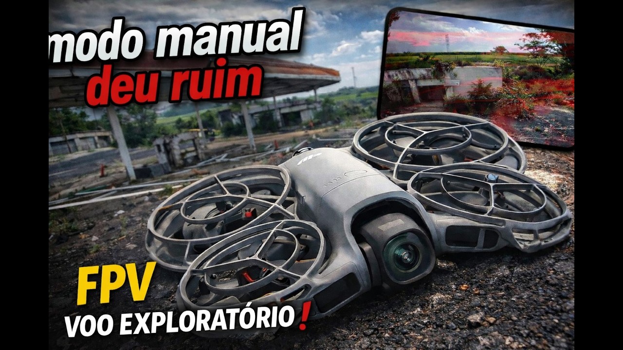 DJI Neo 2 em FPV Modo Manual ⛽🔥 | Voo Exploratório em Posto Abandonado