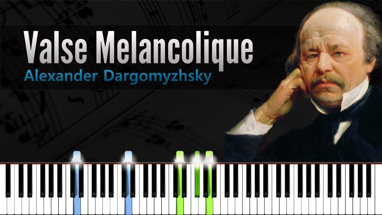 Valse Melancolique - Alexander Dargomyzhsky | Piano Tutorial | Synthesia | How to play