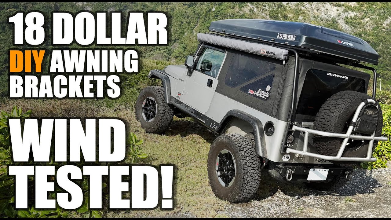 Custom ARB awning brackets on the cheap. 