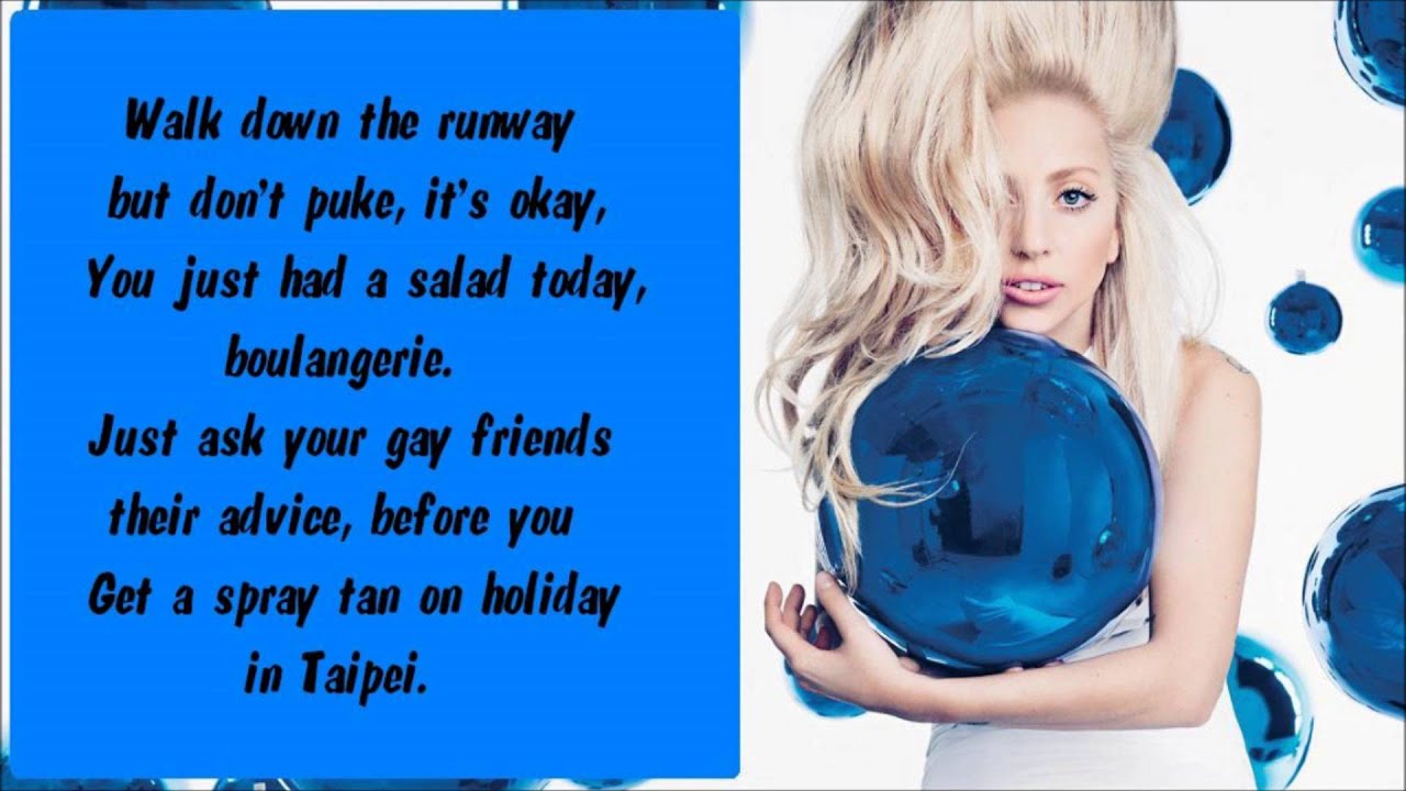 Lady Gaga - Donatella Karaoke / Instrumental with lyrics on screen
