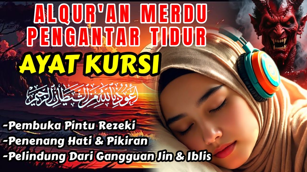 Ayat Kursi & Doa Sebelum Tidur | Amalan Pengusir Jin & Setan 🌙 Lunar Tranquil