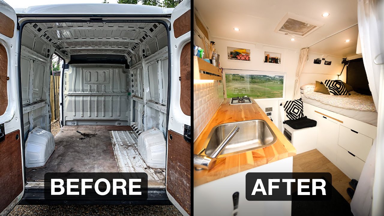 Transforming this dirty van into a comfy home! - Full Build Timelapse (7 Months)