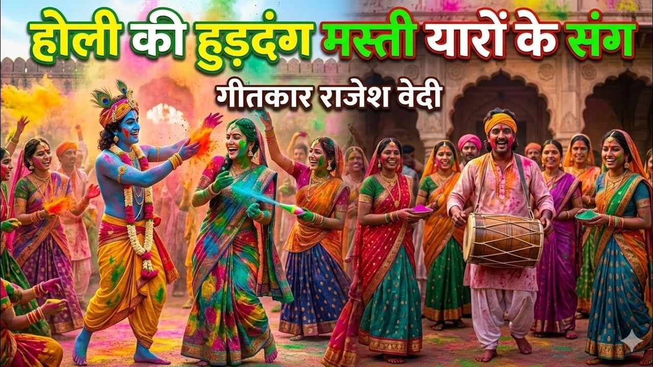 होली की हुड़दंग मस्ती यारों के संग