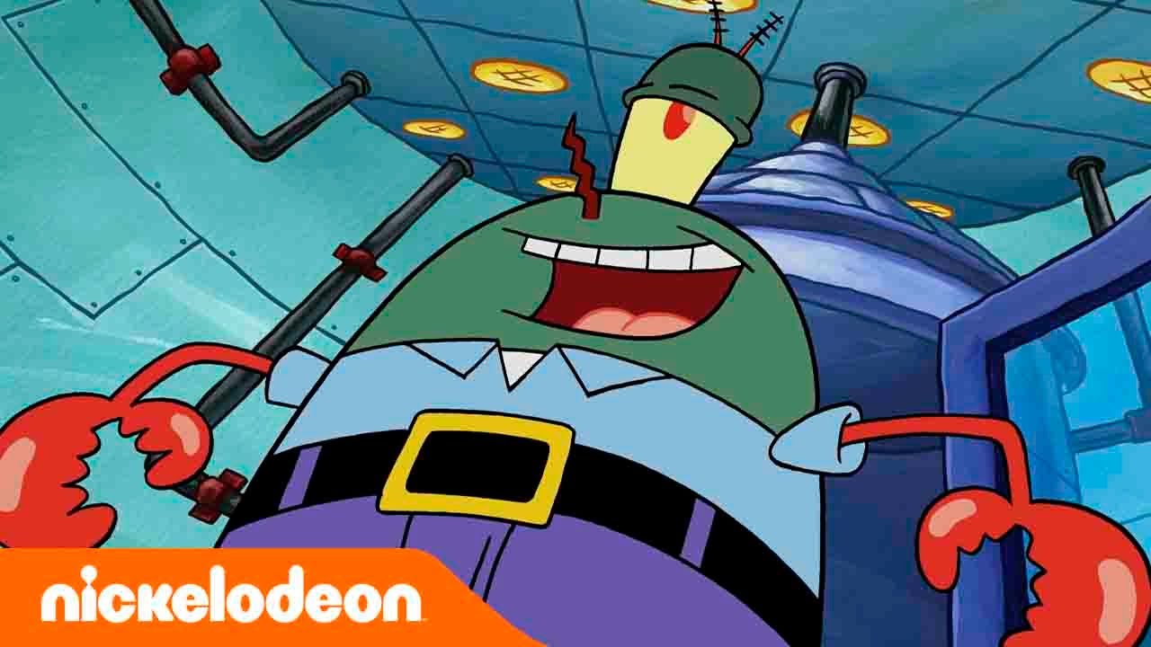 SpongeBob Squarepants | Tuan Krabs Dan Plankton Jadi Satu Orang?  | Nickelodeon Bahasa