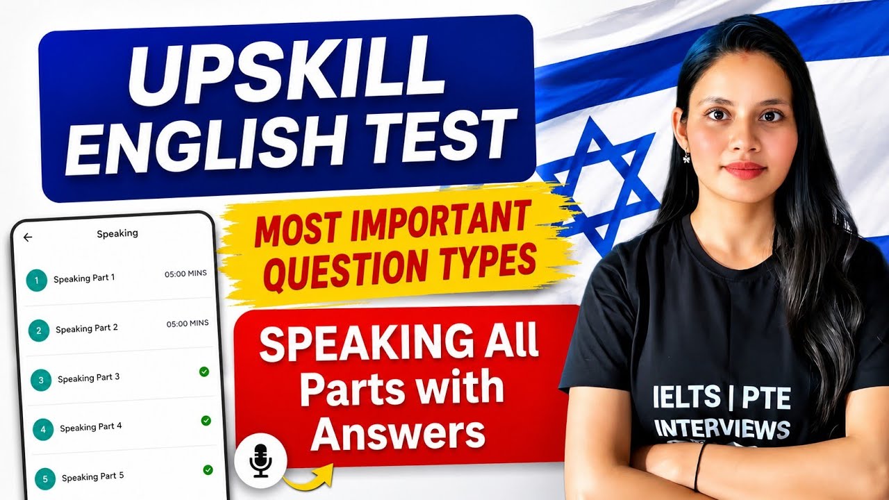 All 5 Parts of Speaking Important Questions & Answers | Cambridge Upskill English Test
