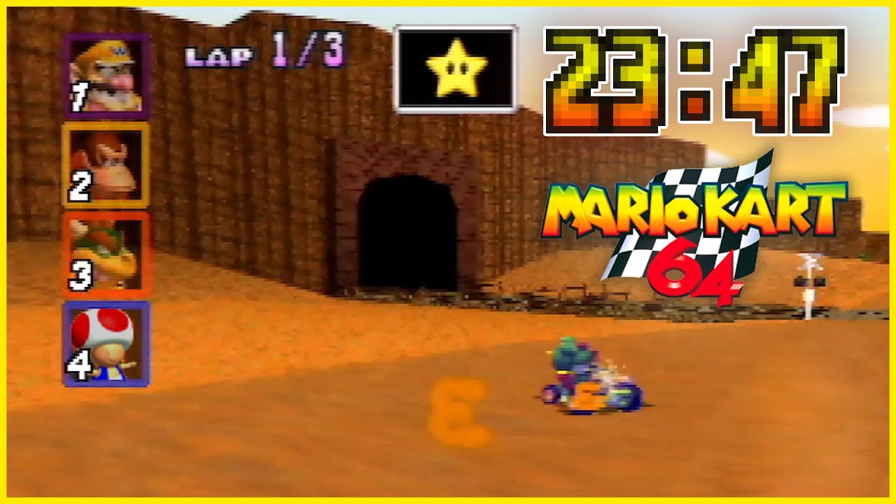 Mario Kart 64 150cc All Cups (Skips) Shortcut Speedrun 23:47 [Former WR]