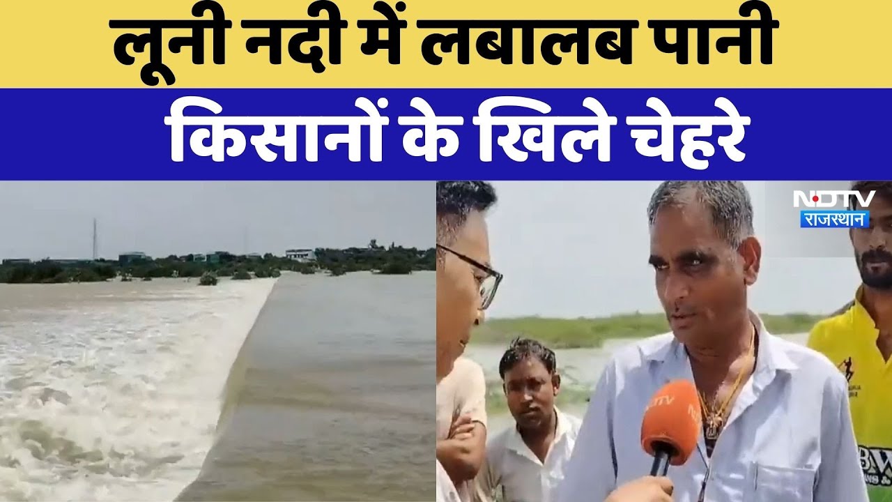Balotra News: Luni River में लबालब पानी किसानों के खिले चेहरे | Top News | Heavy Rain | Rajasthan