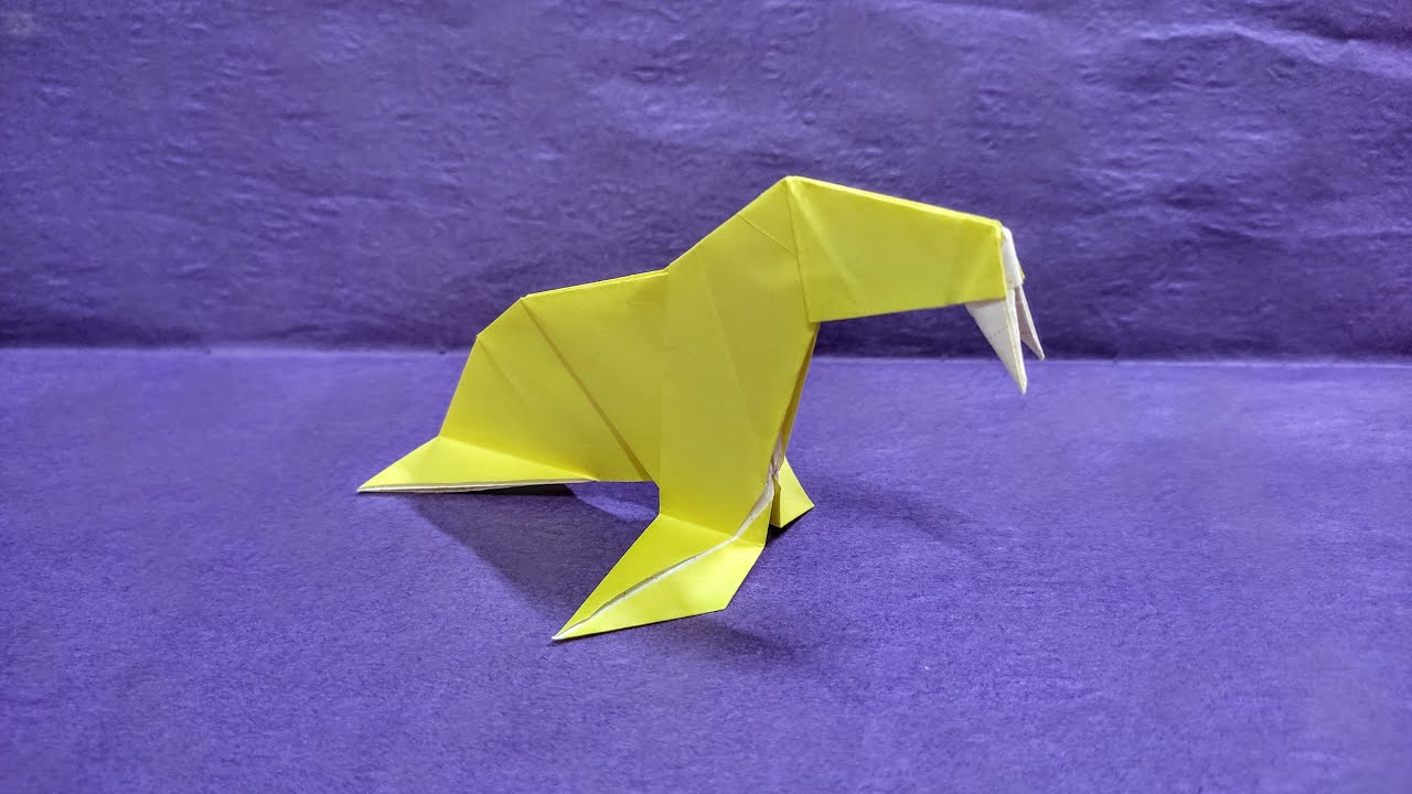 How To Fold Origami Walrus Easy | Origami Walrus Paper | Origami Tutorial