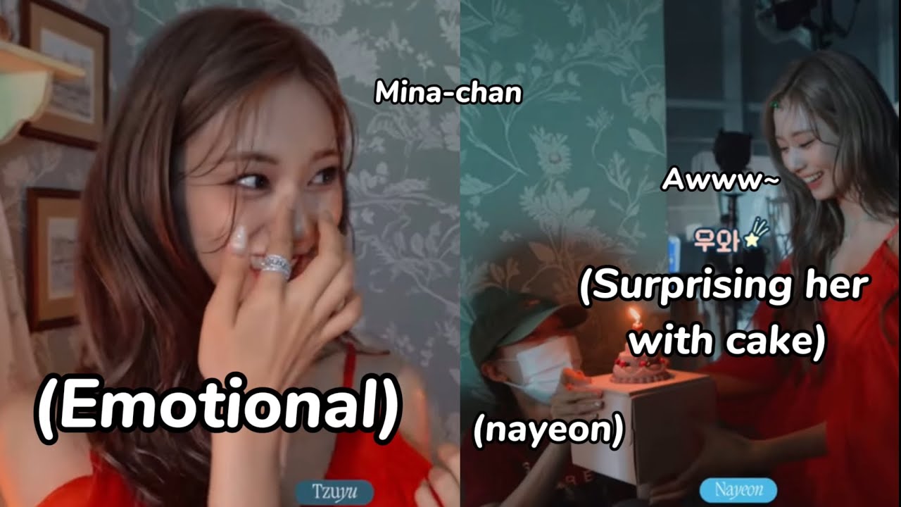 tzuyu got *emotional* when her unnies surprised her during solo mv debut