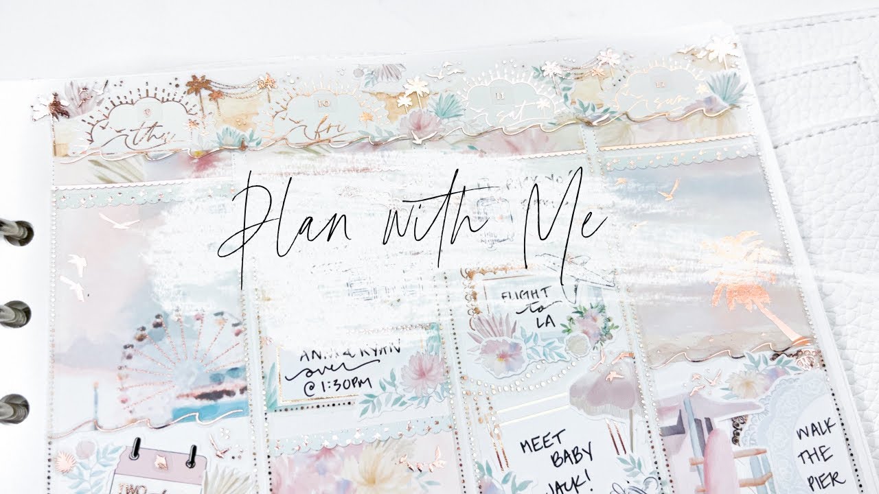 LONG TALKTHROUGH Plan with Me! Collab Kit @ShawntePlans x @pandabirddesign - a trip to LA!