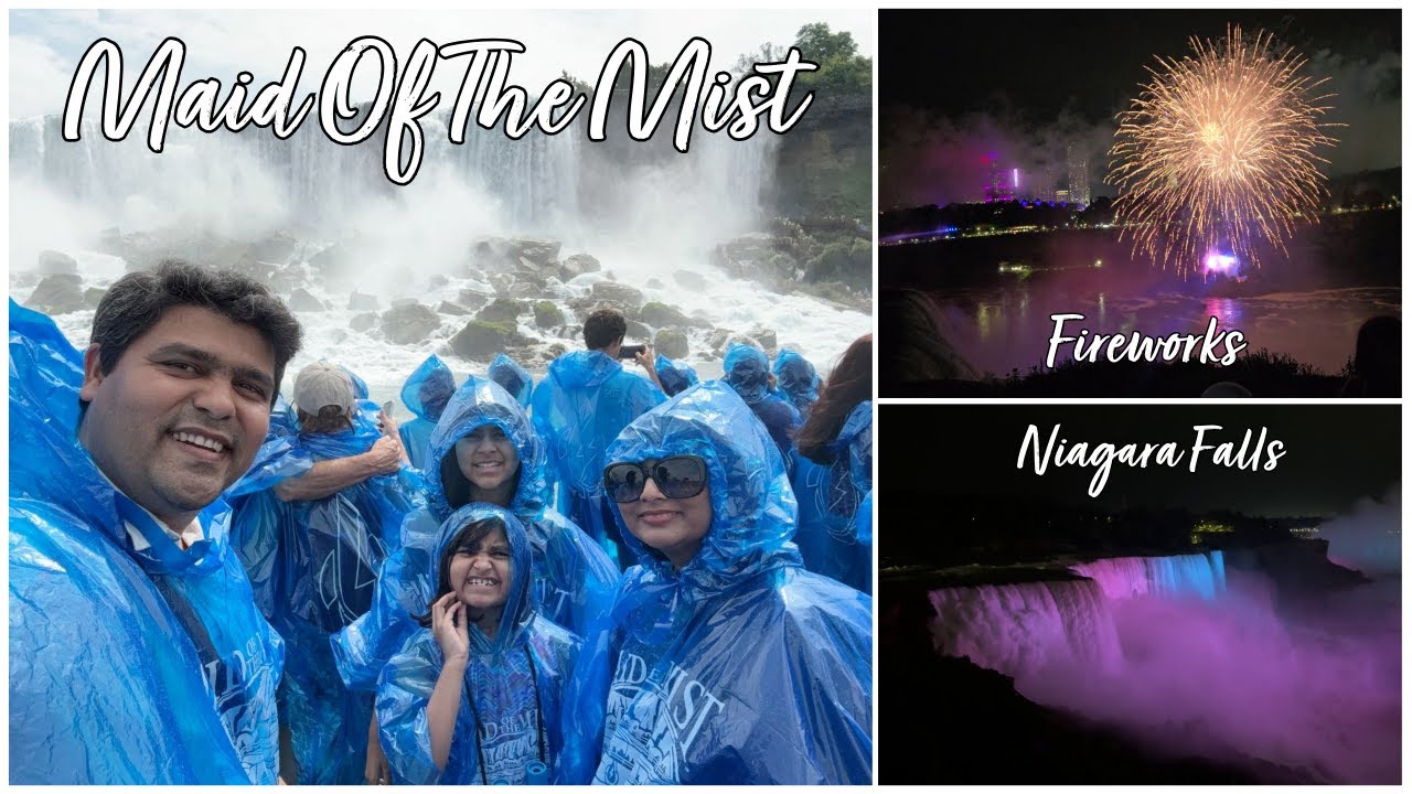 Niagara Falls Maid Of The Mist & Goat Island | Boat Tour & Fireworks at Niagara Falls | Day 2 Vlog