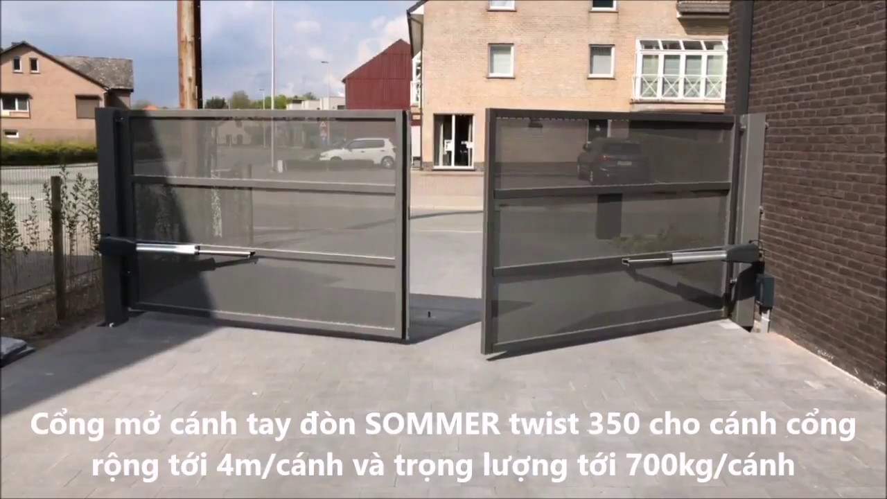 Cổng tự động mở c&aacute;nh tay đ&ograve;n Twist 350 SOMMER (Đức) - Made in Germany