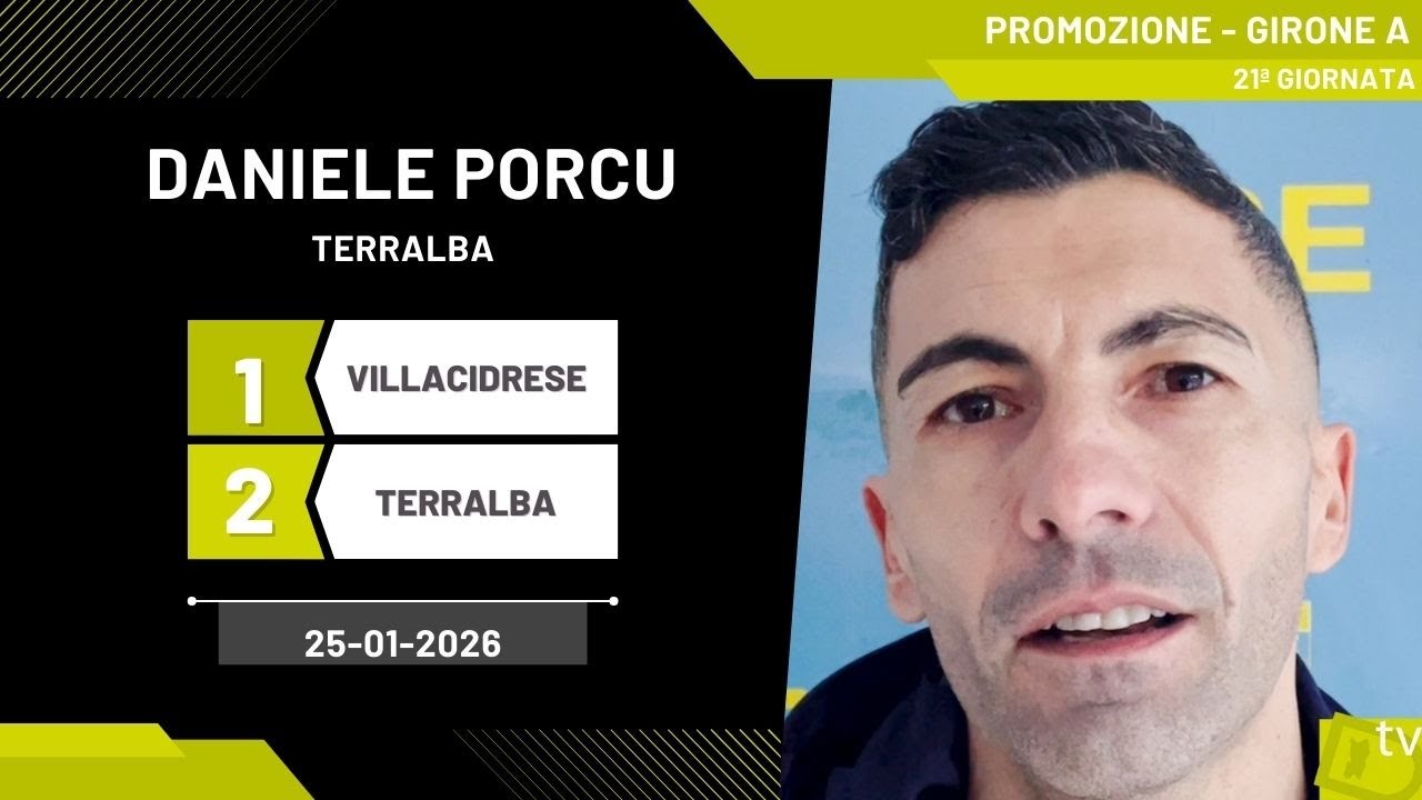 Daniele Porcu allenatore Terralba 25 01 2026   Diario Sportivo