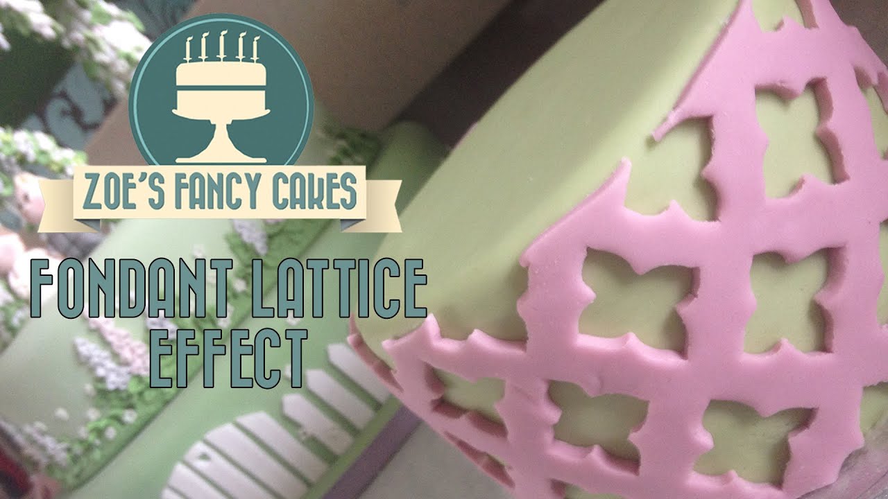 Making a fondant lattice effect on a cake How To Cake Tutorial