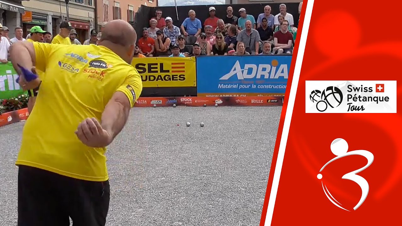 Finale GIARDIELLO vs RIBEIRO : Swiss P&eacute;tanque Tour 2023 &agrave; Bulle