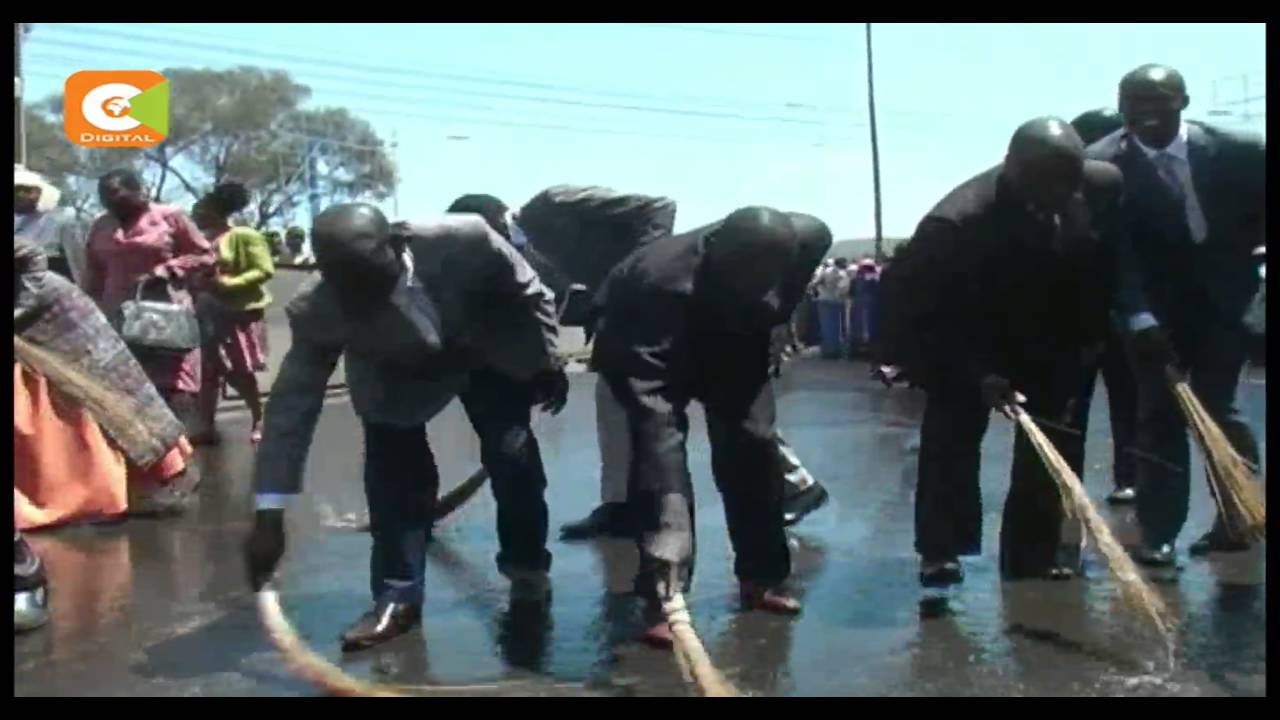 Worshipers wash streets in Nakuru ahead of Prophet Owuor’s visit