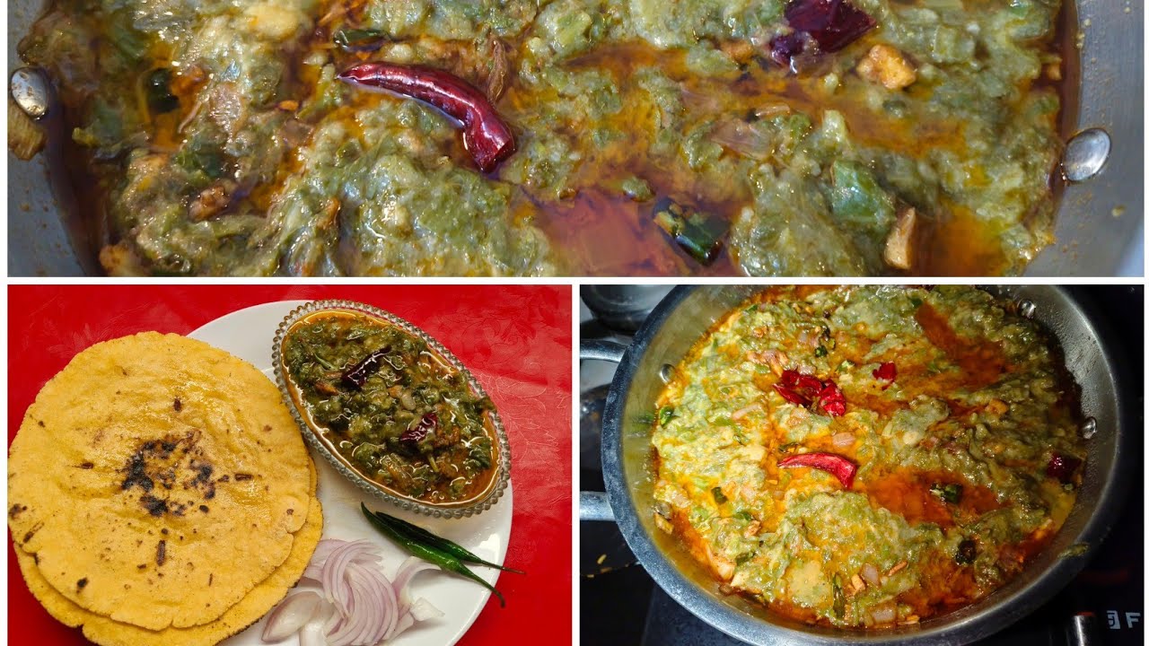 Sarson ka saag makke ki roti recipe 😋🍲