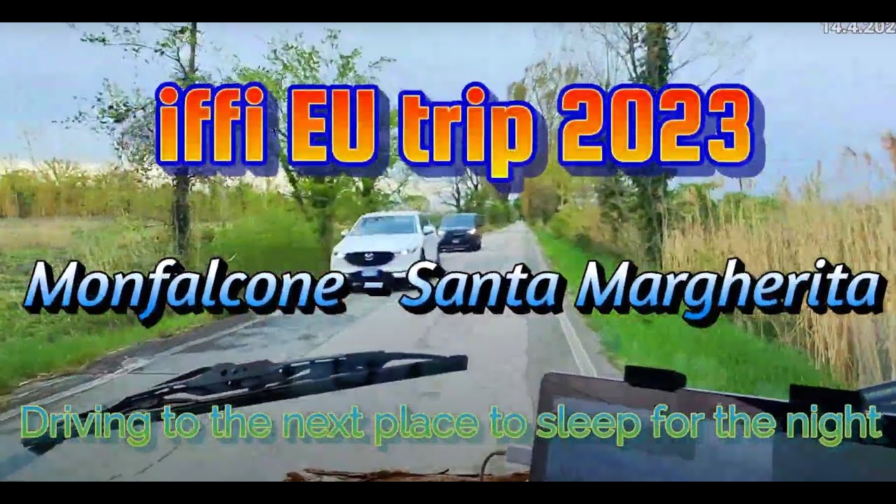 Itaalia Monfalcone - Santa Margherita sõit (osa-19)[SUBTITLES] iffi EU trip 2023