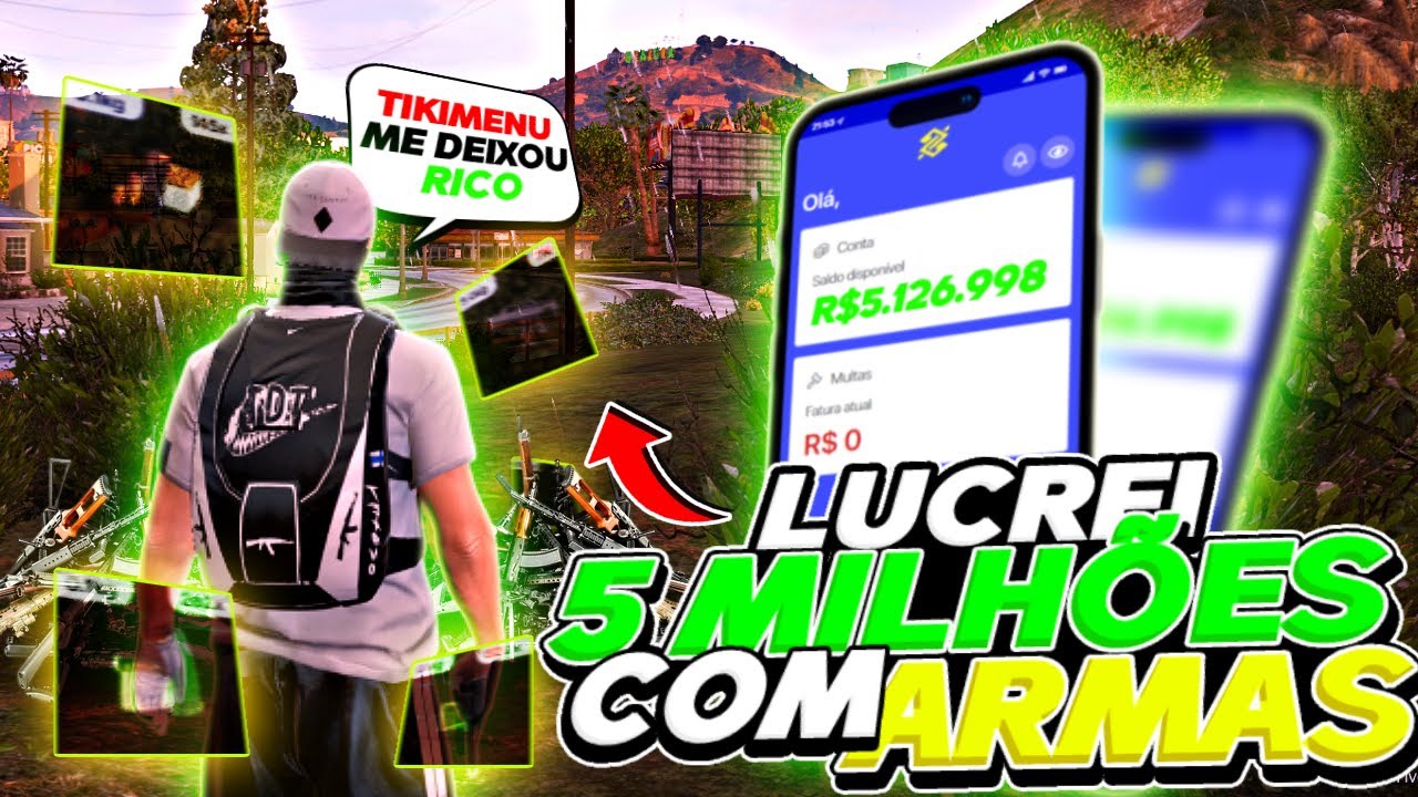 COMO PEGAR MUITO LOOT NO GTA RP ONLINE COM O MOD TIKI MENU V4
