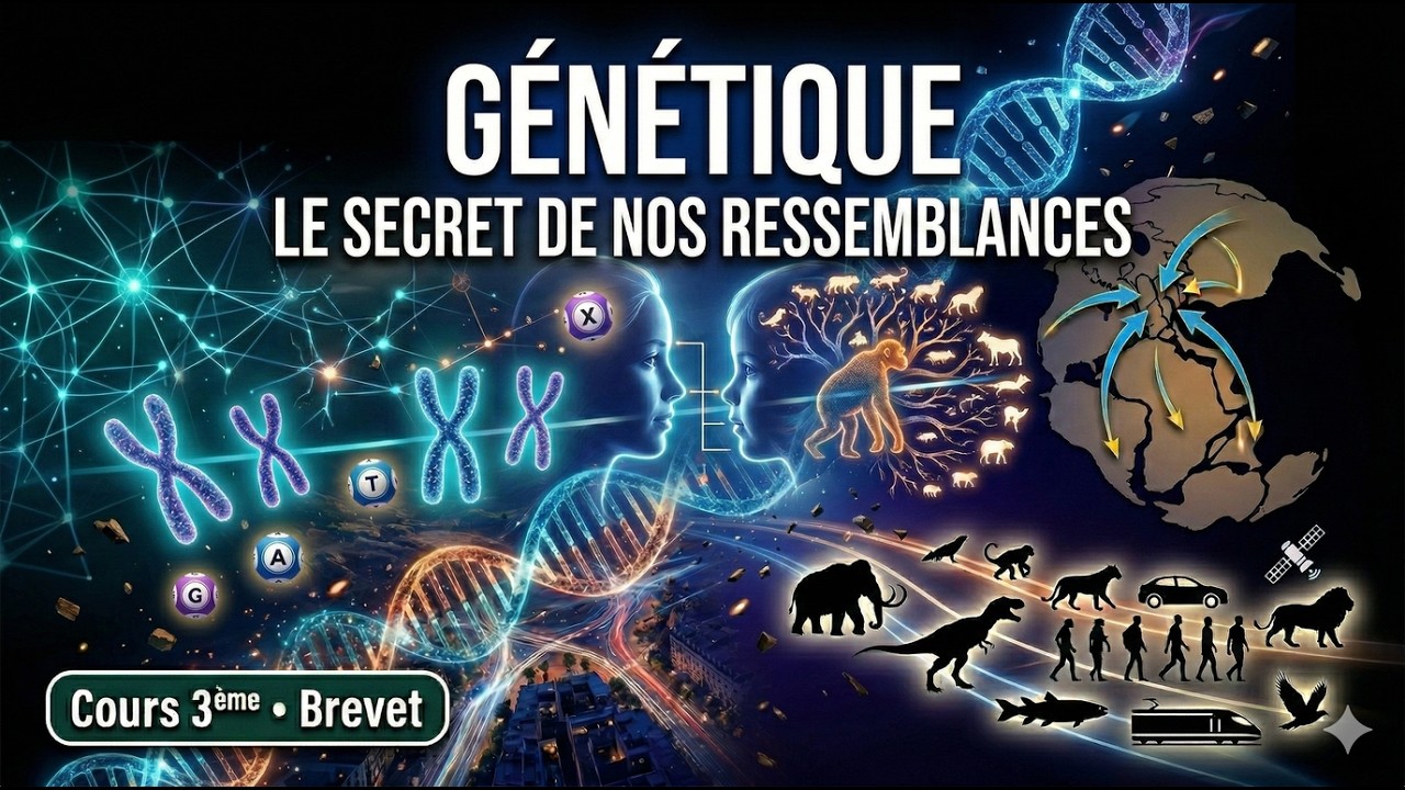 Cours 3ème | Brevet – Génétique : Le secret de nos ressemblances