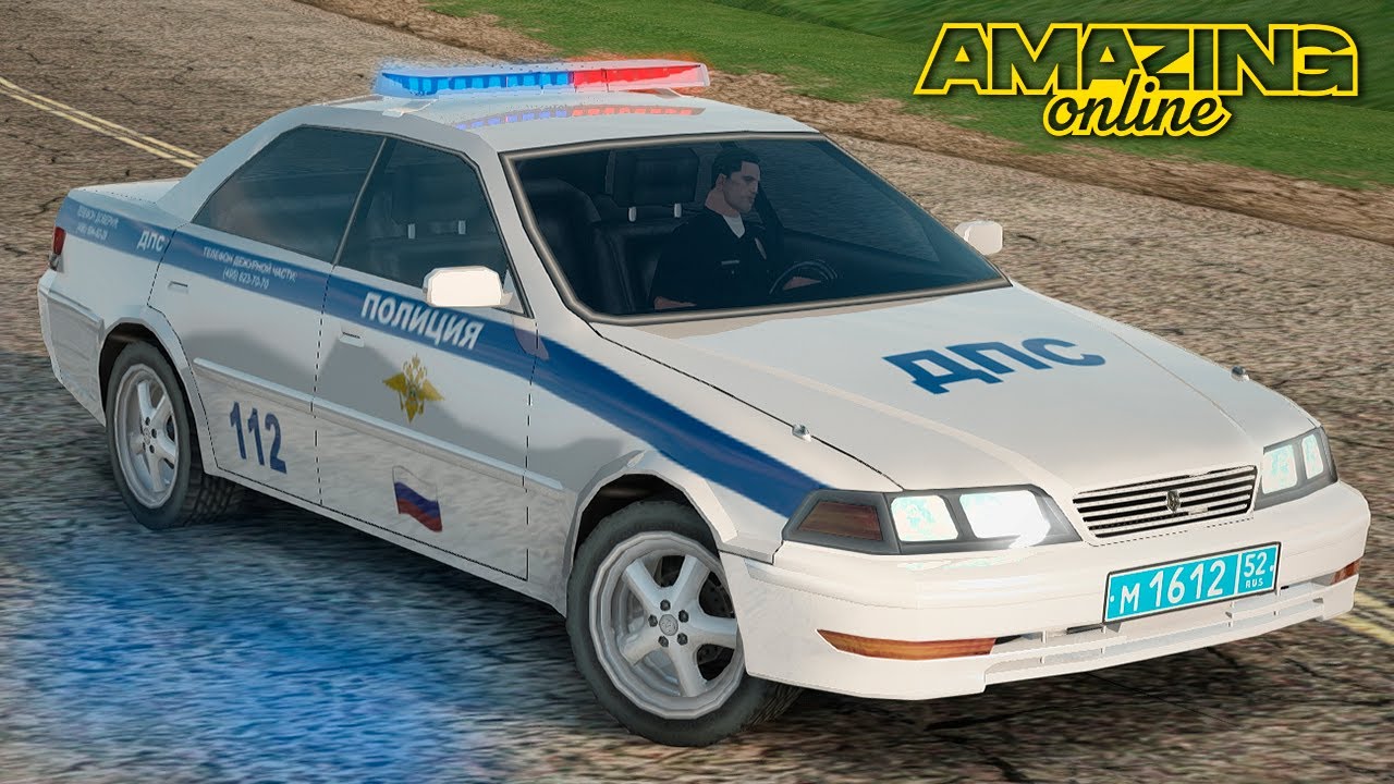 ПОГОНЯ в ПЕРВОМ ПАТРУЛЕ на СЛУЖБЕ в ДПС на AMAZING ROLEPLAY в GTA CRMP RP