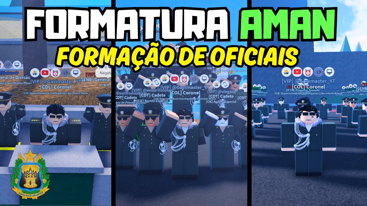 Roblox | A 29ª FORMATURA DOS CADETES DA AMAN no EXÉRCITO! (E.B. do TEVEZ)