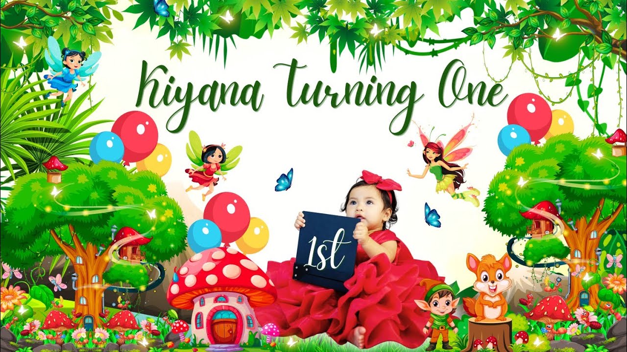 Latest First Birthday Invitation Video For Baby Girl#viralvideo